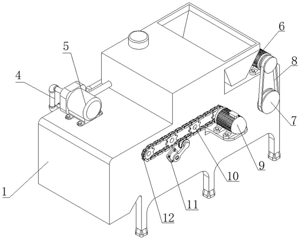 A feeding and spraying device for liquid additives