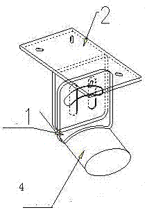 Construction method for connecting main structure and secondary structure of hook face