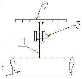 Construction method for connecting main structure and secondary structure of hook face