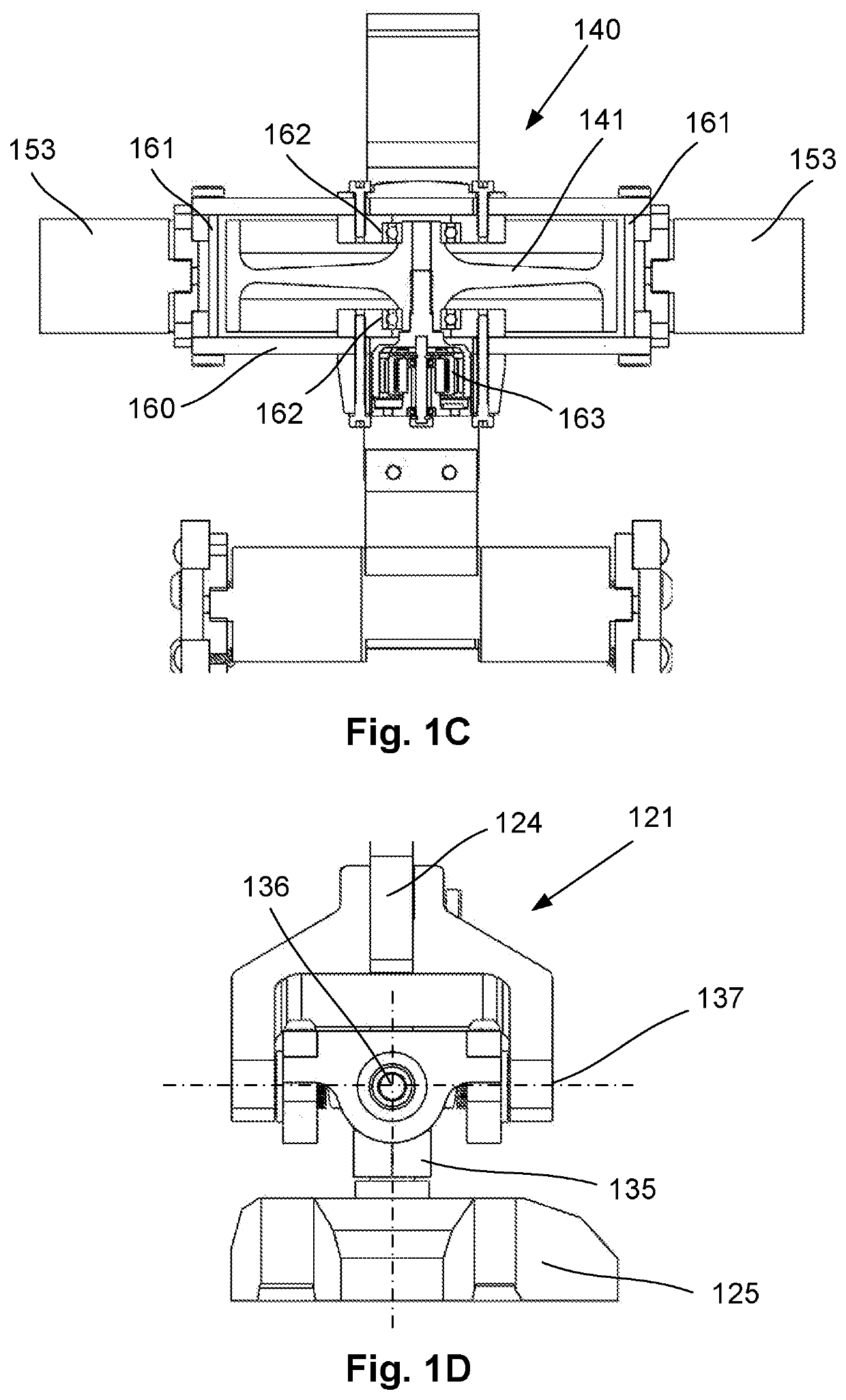 Gyroscopically stabilised legged robot