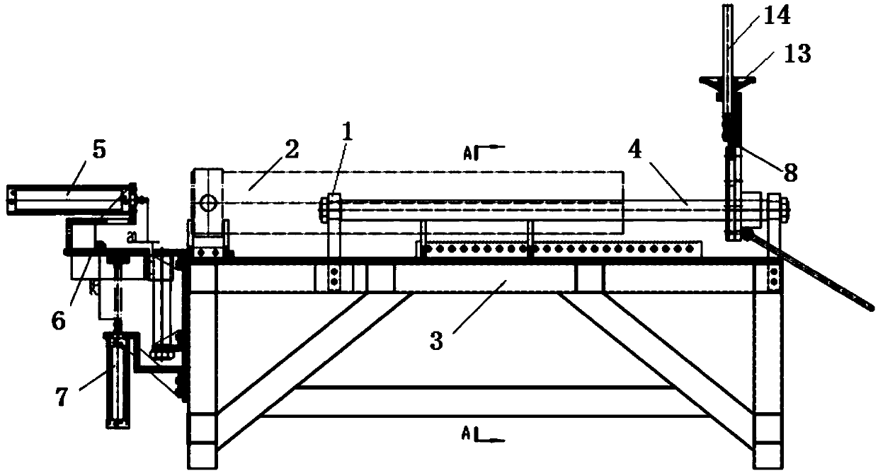 Sleeve-type oil cylinder assembly table