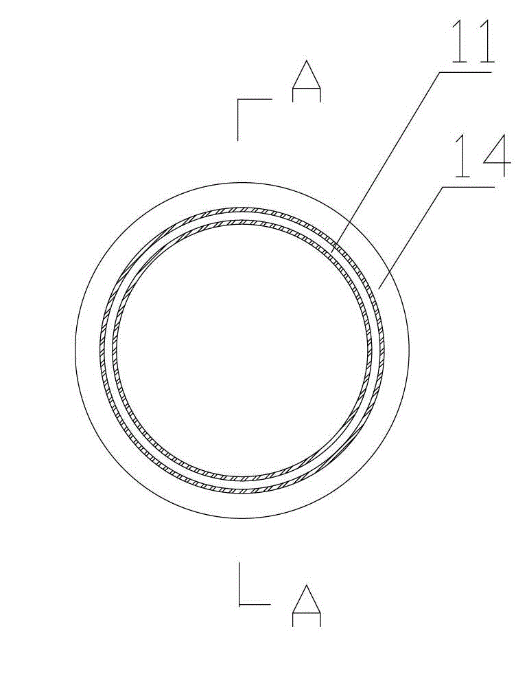 Jacking device of tunnel measuring hole and construction method thereof