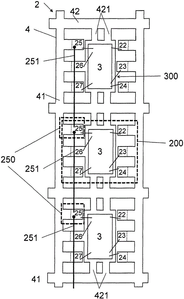 Gas sensor, array and a method for manufacturing thereof