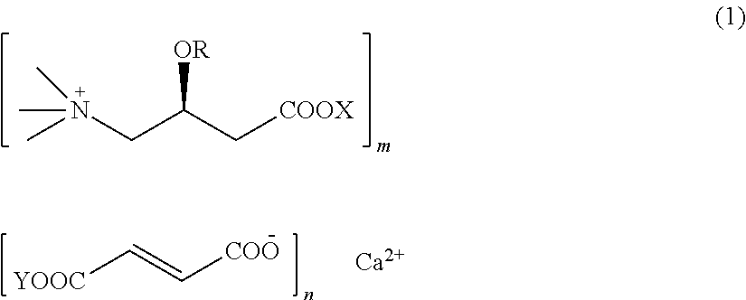 L-carnitine calcium fumarate, preparation method and application for the same