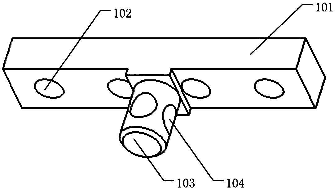 Rotating clamp for automatic test system of through-type human body security door