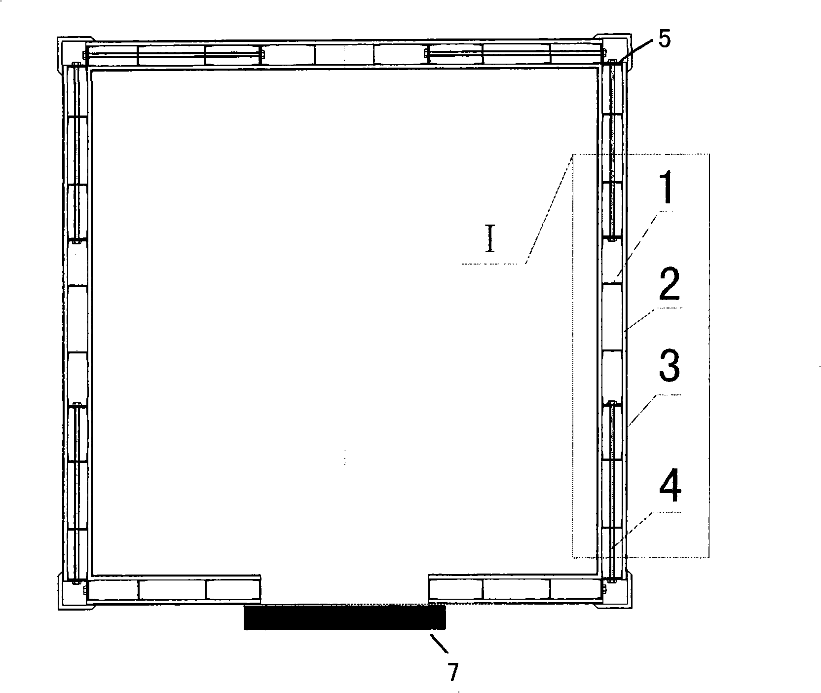 Combined shielding house with leakage-proof structure