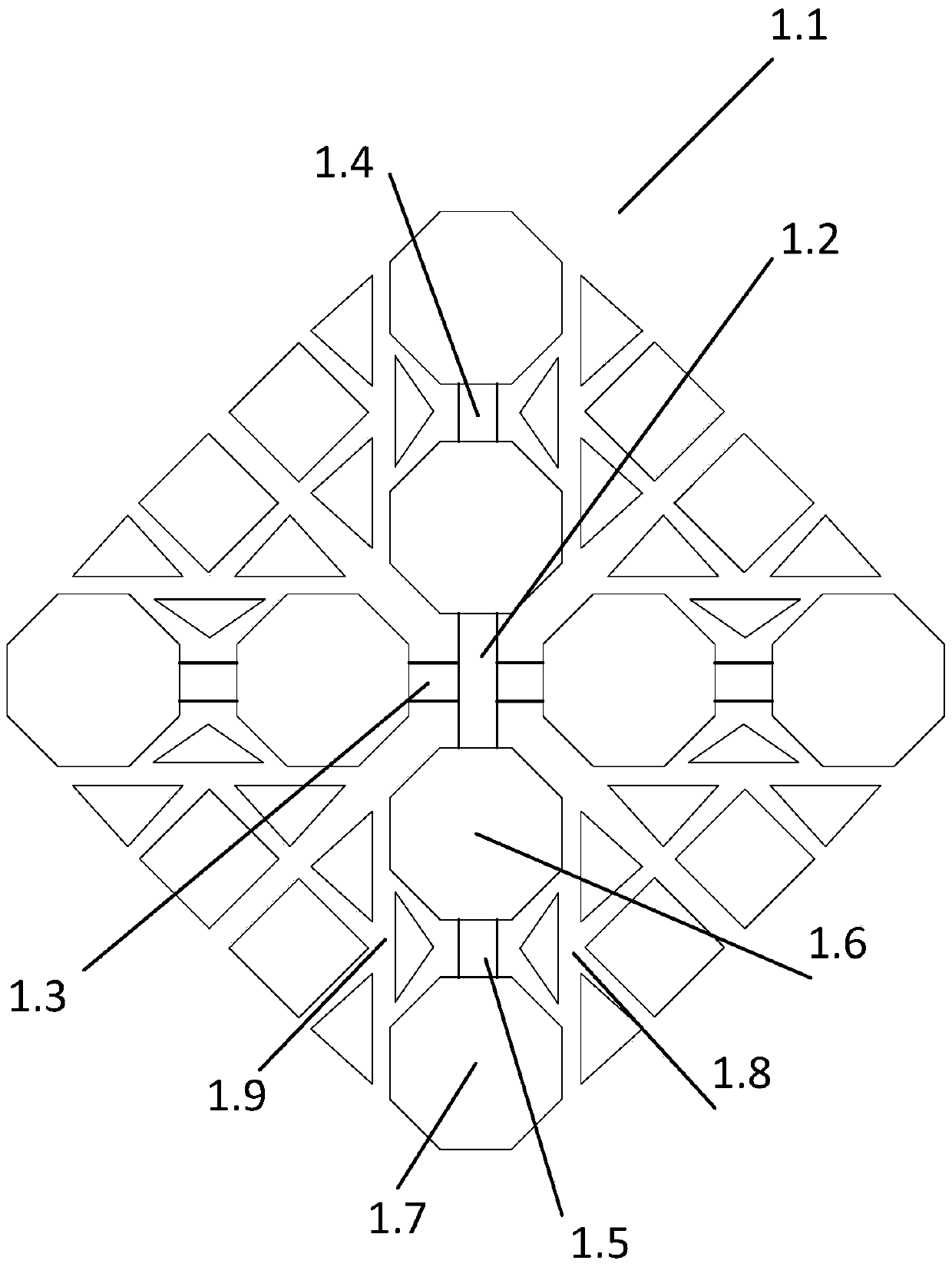 Inductive wiring structure of indium tin oxide layer