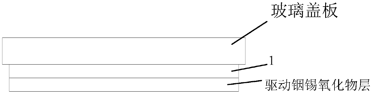 Inductive wiring structure of indium tin oxide layer