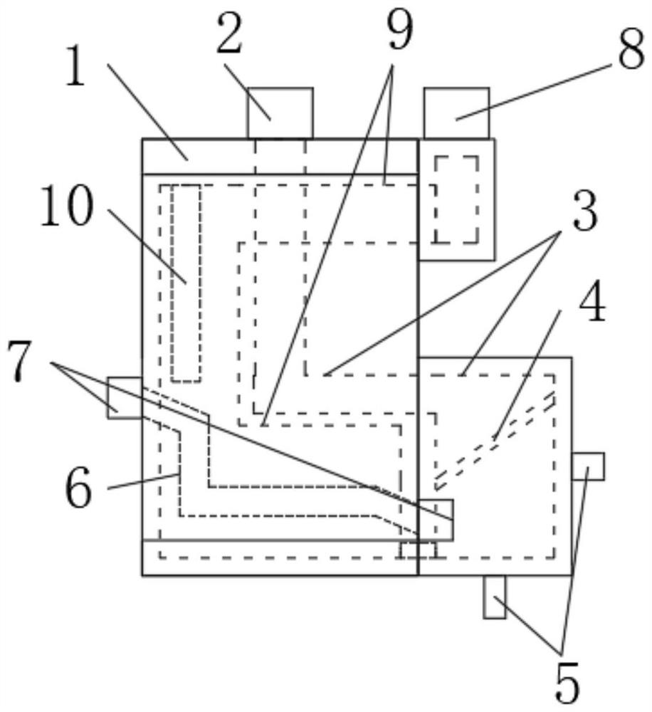 Freezing dryer heat exchanger convenient to assemble