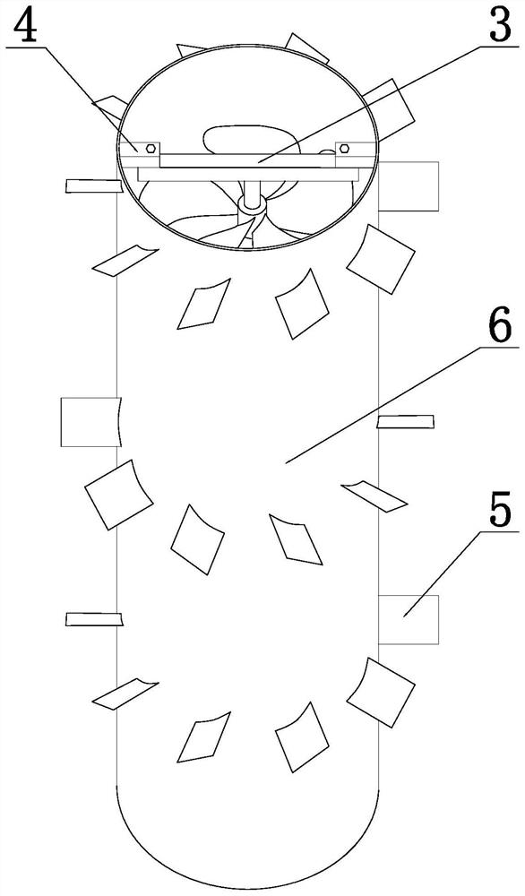 Rotational flow device, flocculator containing rotational flow device and application of flocculator