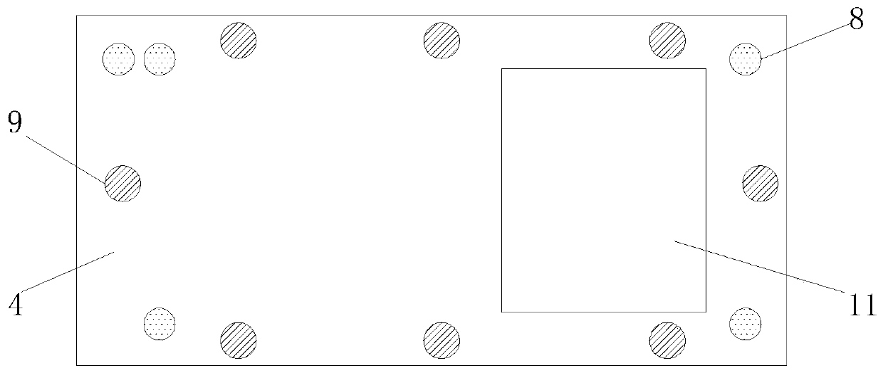 A kind of manufacturing method of asymmetrical multi-plate nested collage type mixed pressure plate