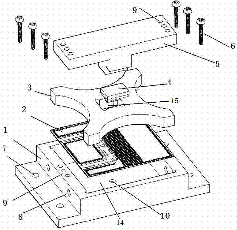 Clamp for thermal resistance test of SMD packaged semiconductor device