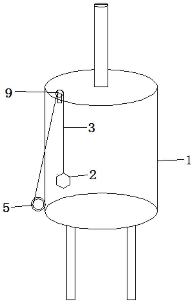 Ash tank capable of detecting amount of residual ash in real time