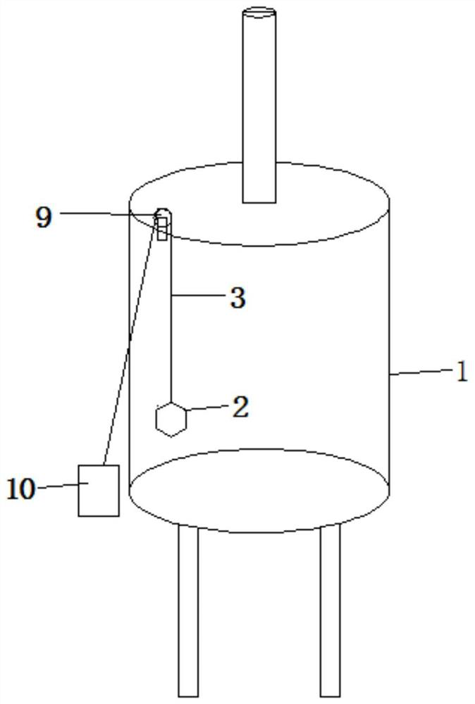 Ash tank capable of detecting amount of residual ash in real time