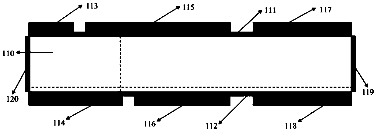 Non-junction dual-grid line tunneling field-effect transistor