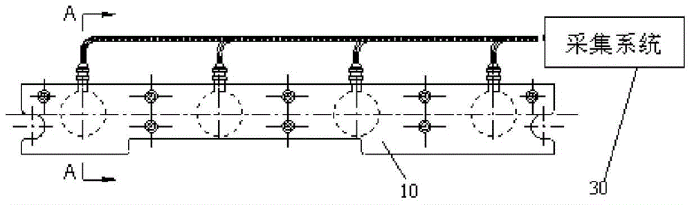 Measuring device for track tension force and crawler vehicle including the measuring device