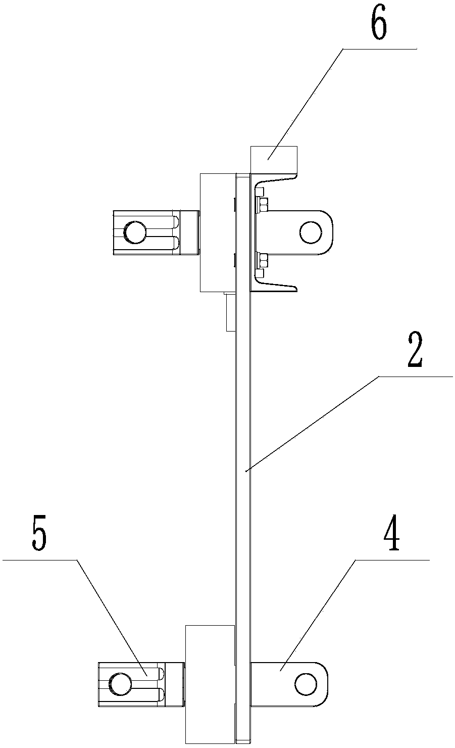 Dynamic load sensing device for three-point-suspension space of tractor and working method of dynamic load sensing device