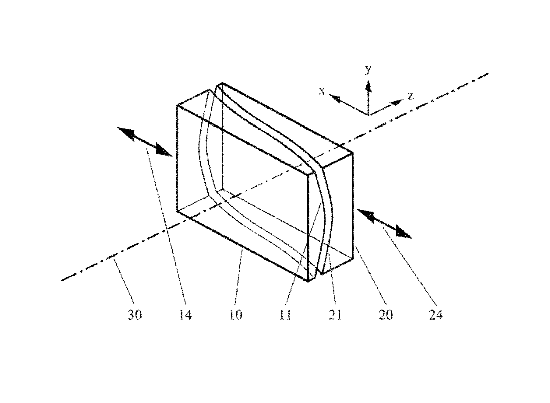 Optical device for beam shaping