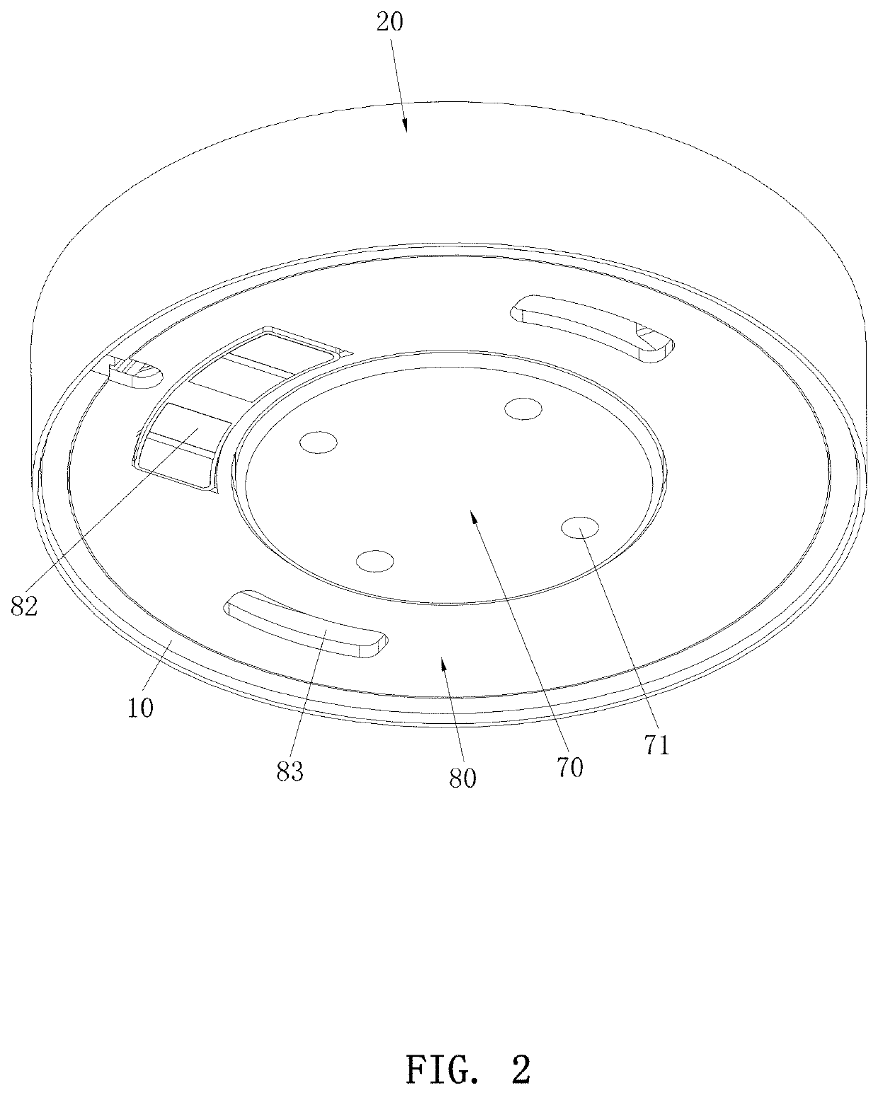 One-piece speaker having built-in sound cavity