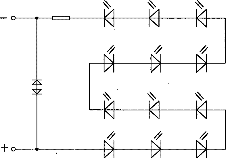 Production method of LED chip with electrostatic protection function