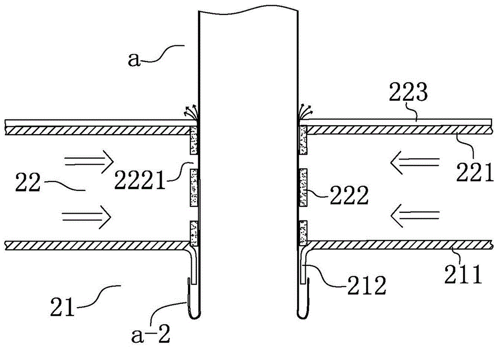 Lower plate sealing structure of gas-gas heat exchanger