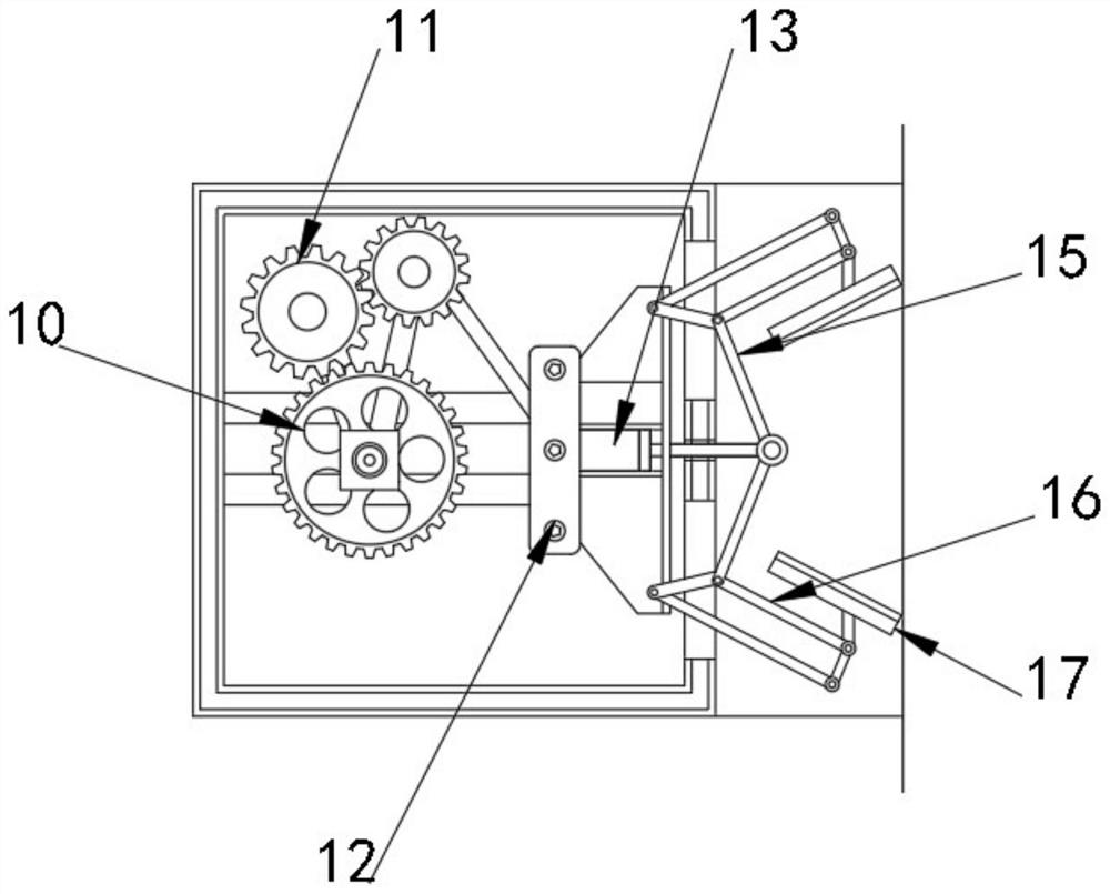 Self-feeding metal plate finish paint film coating device with automatic turnover function