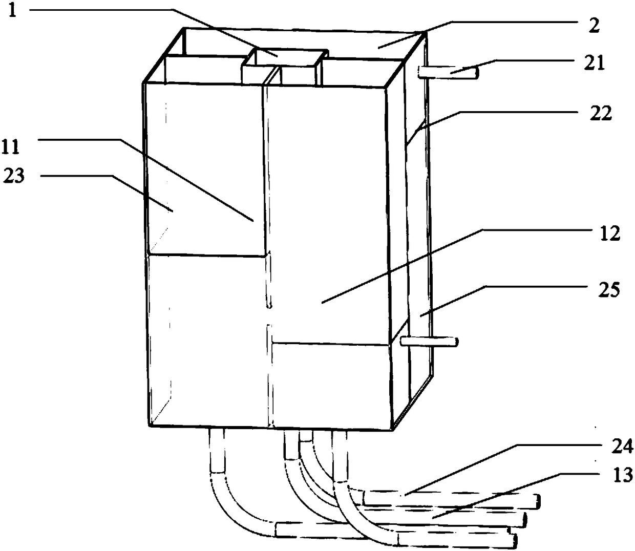 Cuboidal passive novel separating equipment