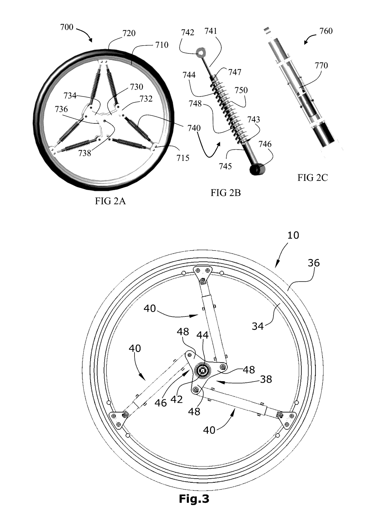 Wheel with suspension system