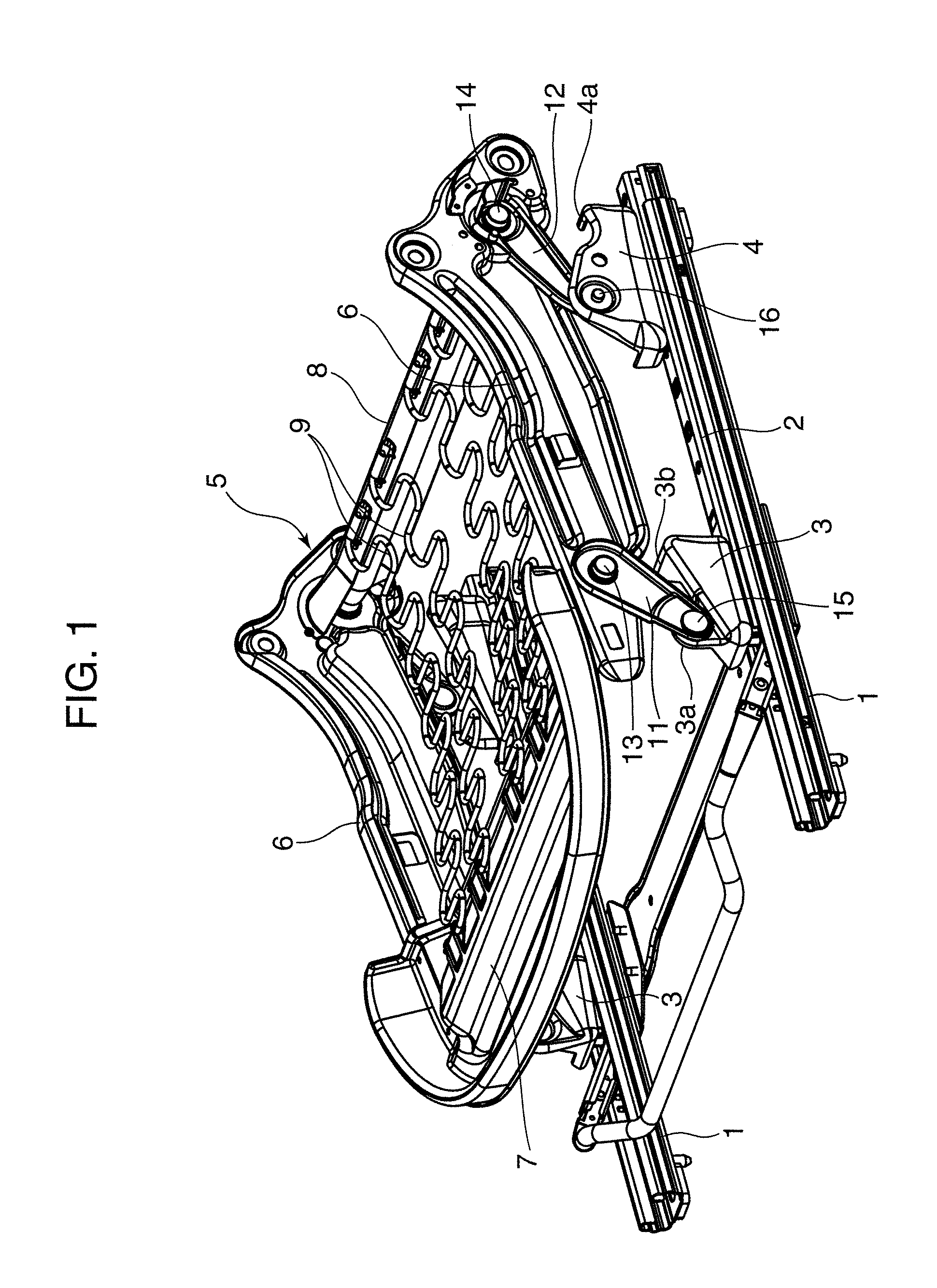 Lifter device for vehicle seat