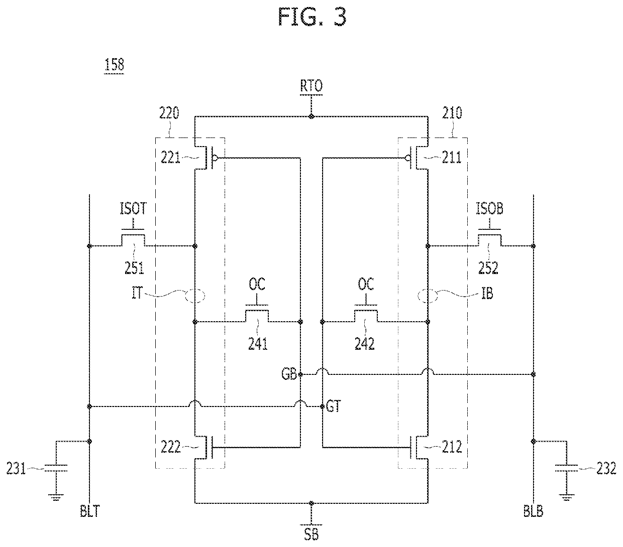 Sense amplifying circuit of semiconductor memory device