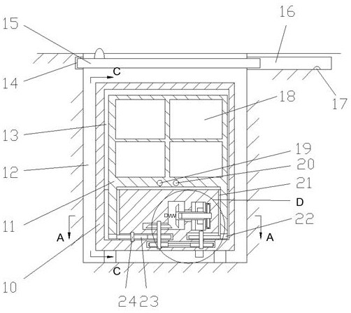 Damp-proof and dust-proof communication cabinet capable of ascending and descending