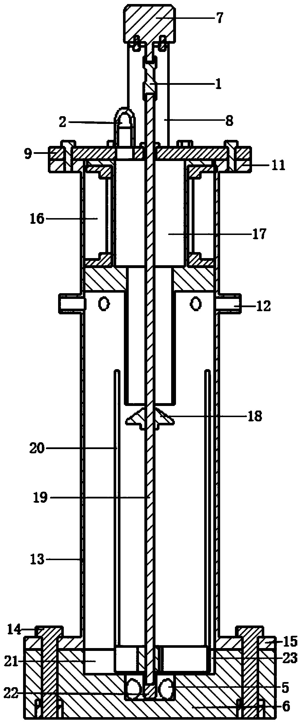 A composite magnetized flocculation thickening device