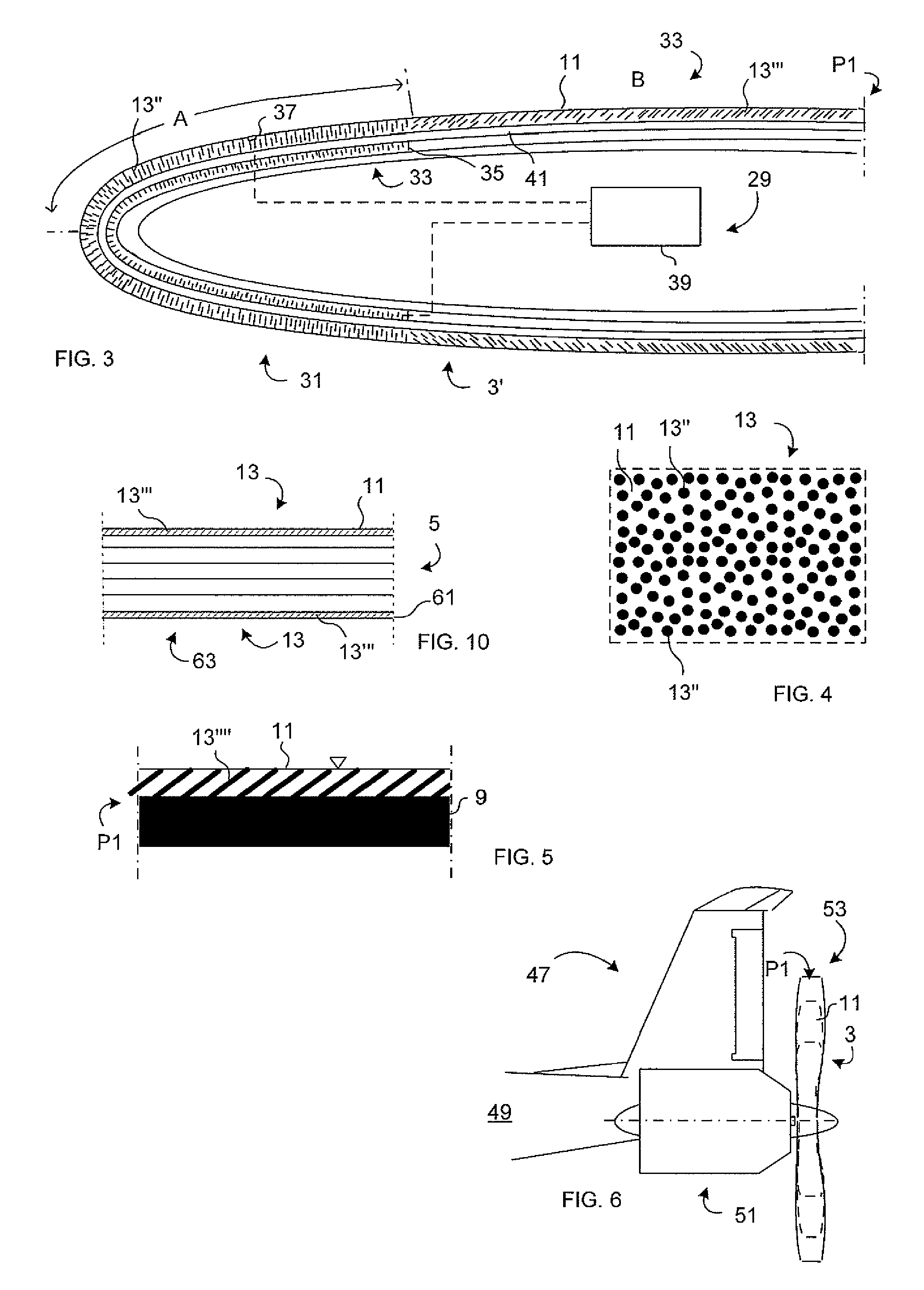 Aerodynamic surface with improved properties