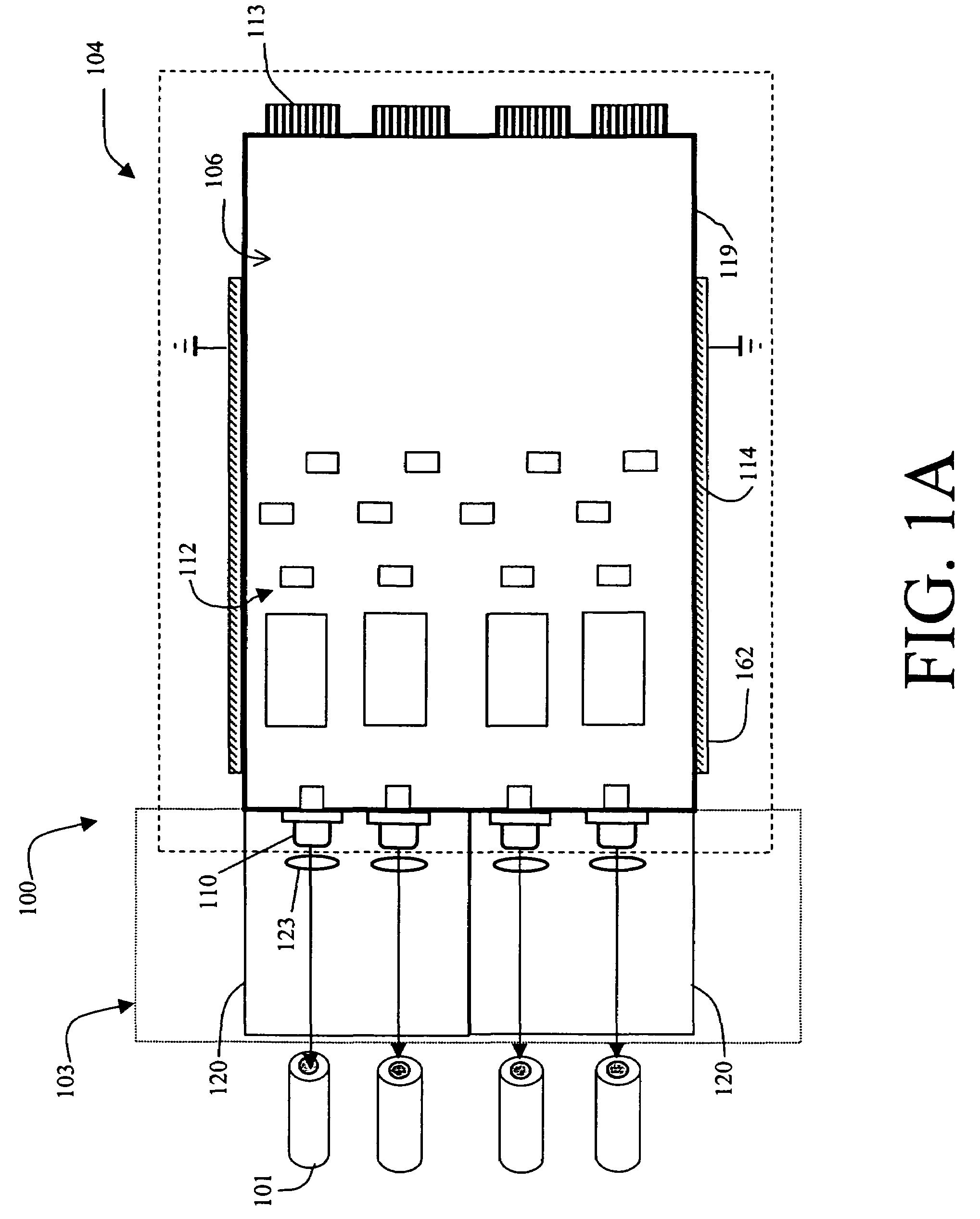 Method and apparatus for parallel optical interconnection of fiber optic transmitters, receivers and transceivers