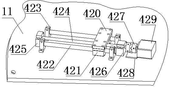 Servo moving seat of earphone resonant cavity glue dispenser