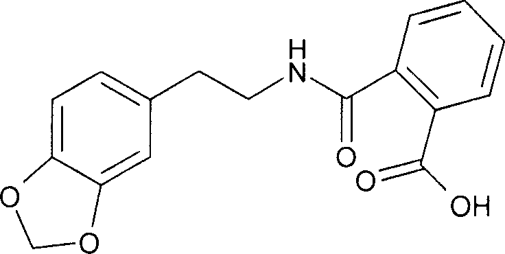 [N-(3',4'methylenedioxy)phenylethyl] formamidobenzoic acid derivative, its preparation method and uses