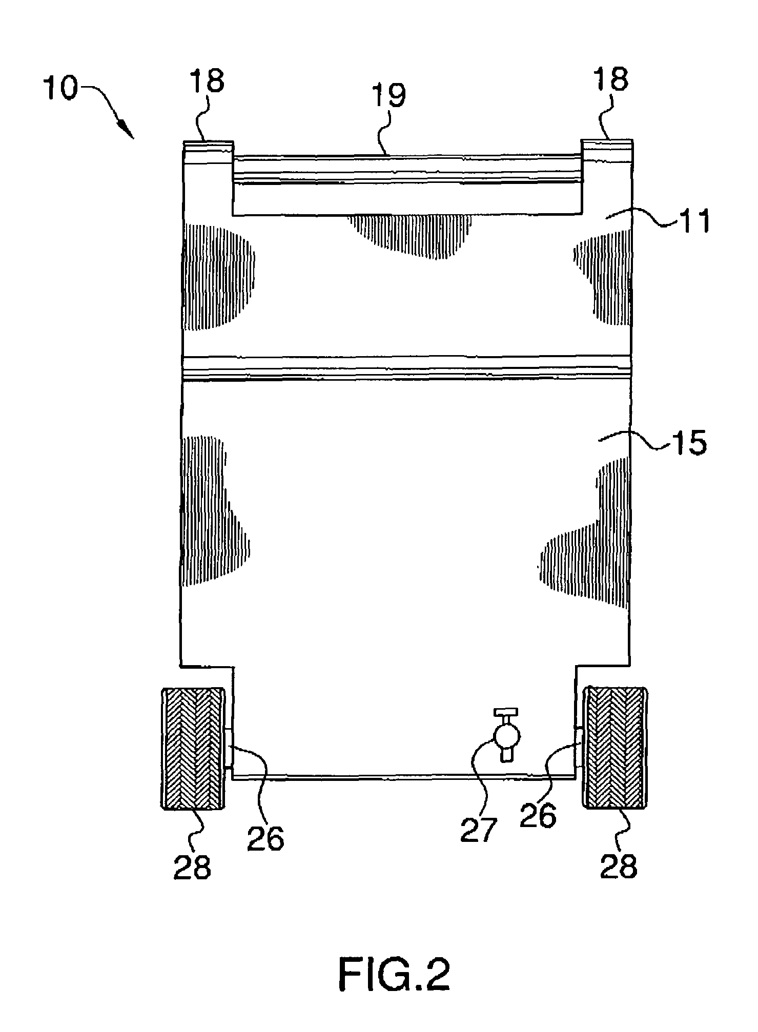 Portable container and dispenser for kegged beer