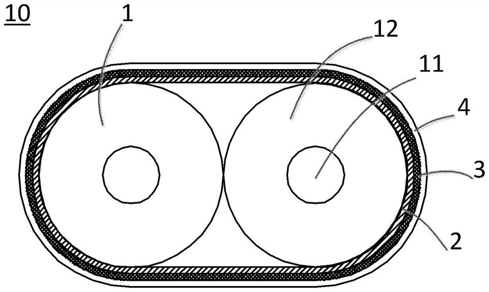 Cable and combined cable