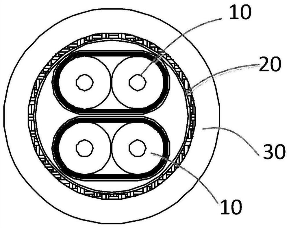 Cable and combined cable