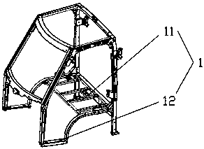 Positioning tool for welding car head underframe