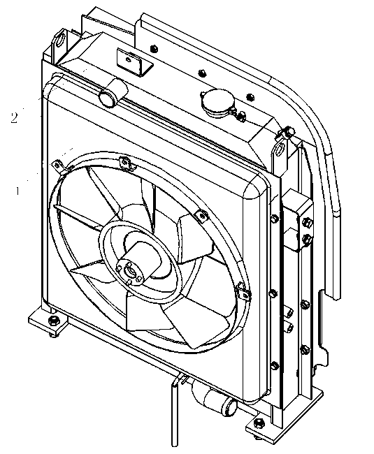 Radiator fan wind scooper