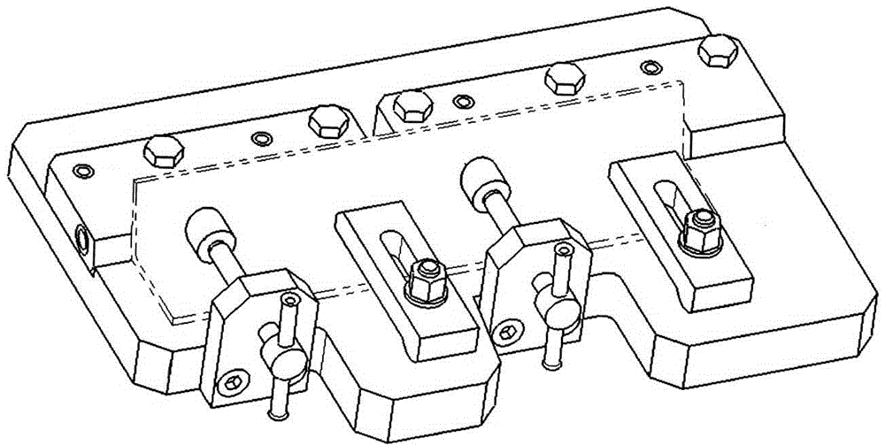 An angle surface clamping device and its clamping method