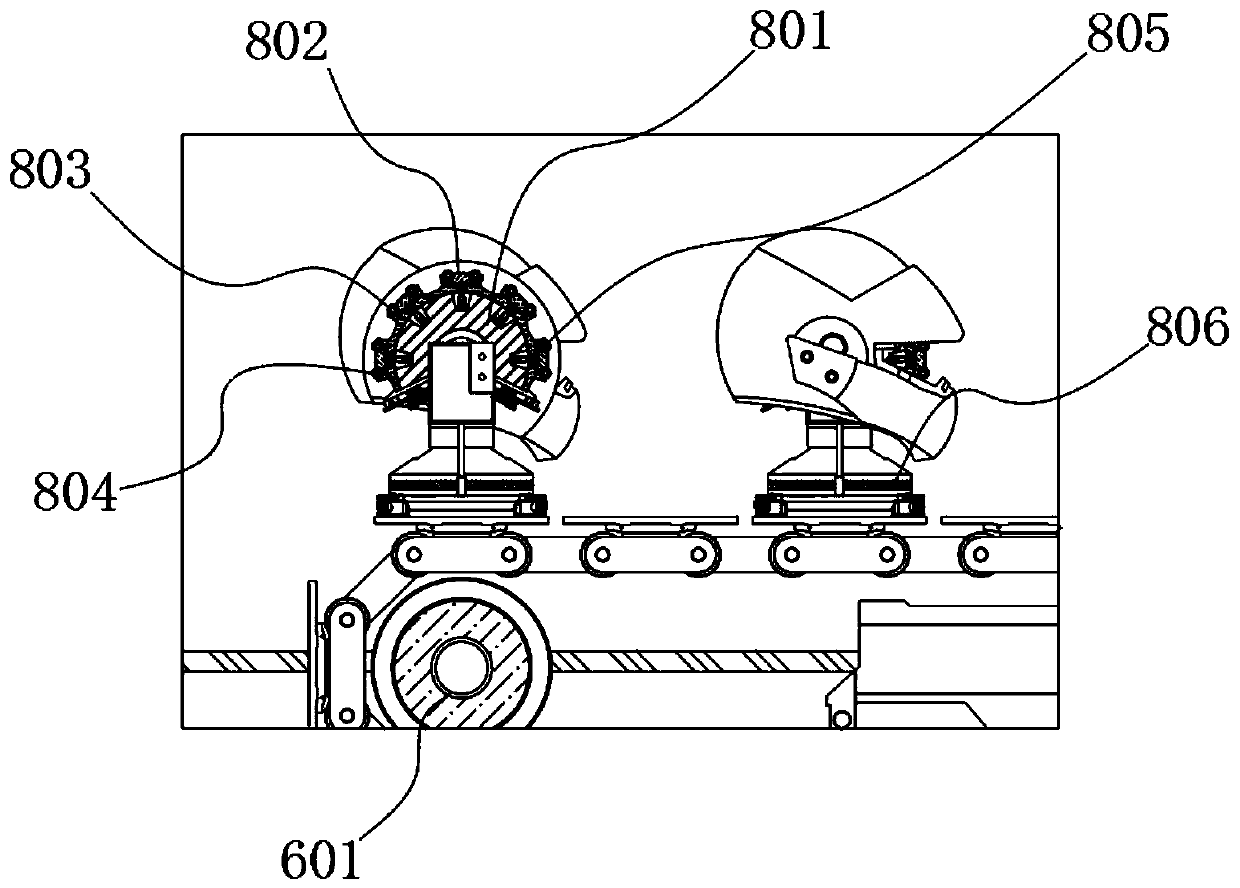 Intelligent helmet production and assembly device