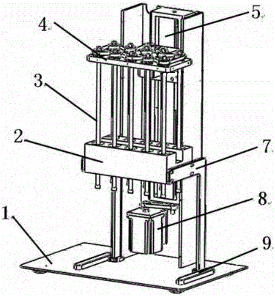 A test tube stirring device