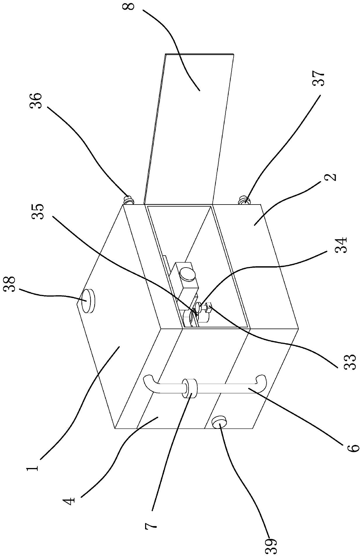 Experimental device for analysis on influential factors of thermal induced crack of rock