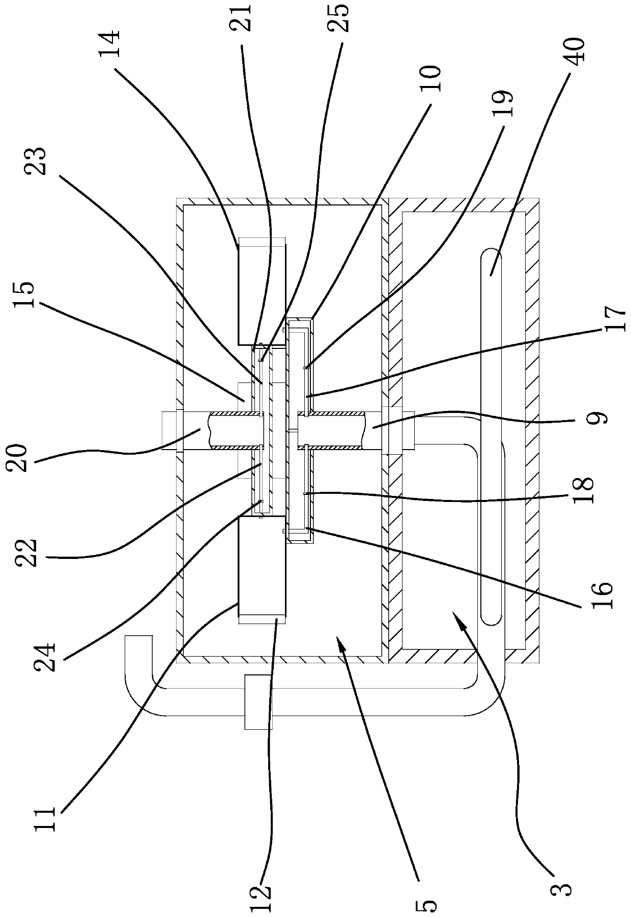 Experimental device for analysis on influential factors of thermal induced crack of rock