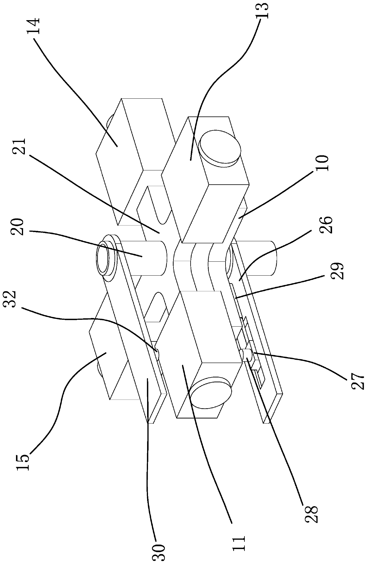 Experimental device for analysis on influential factors of thermal induced crack of rock