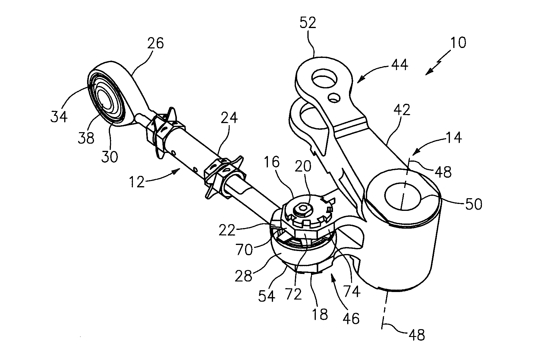 Adjustable clevis assembly
