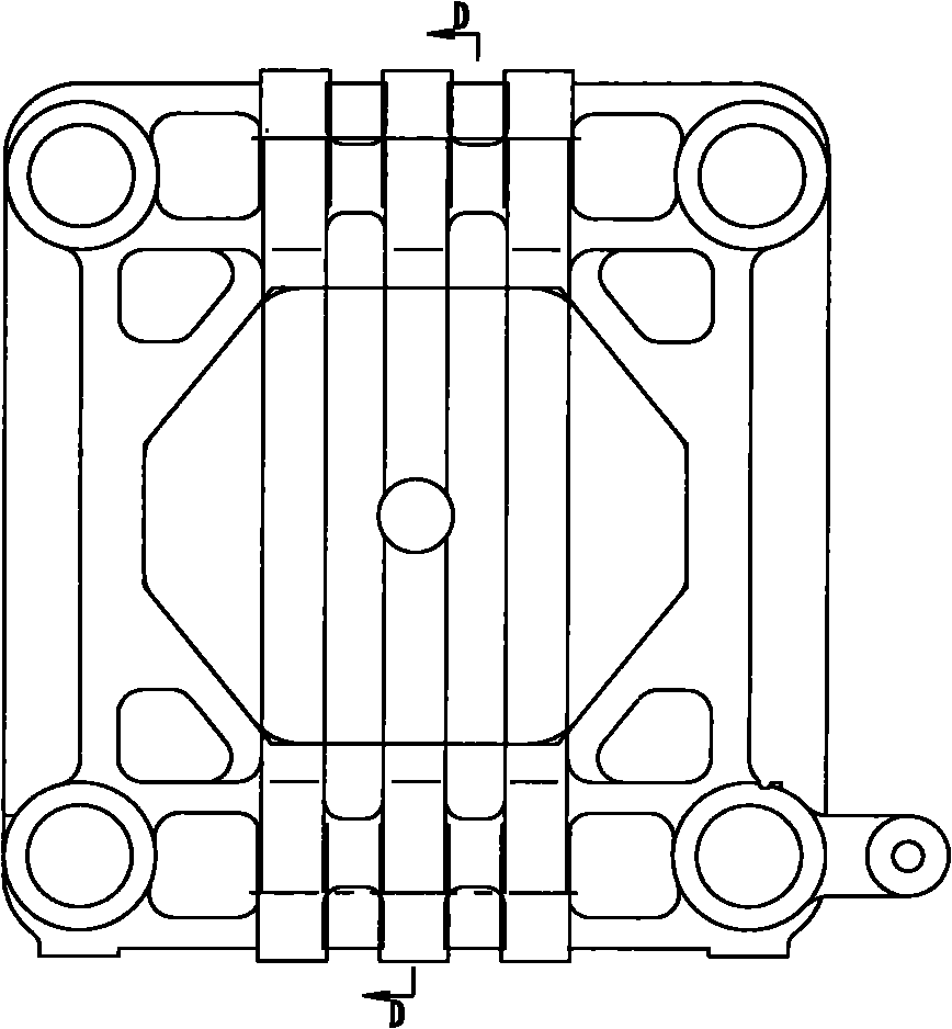 Template of injection molding machine