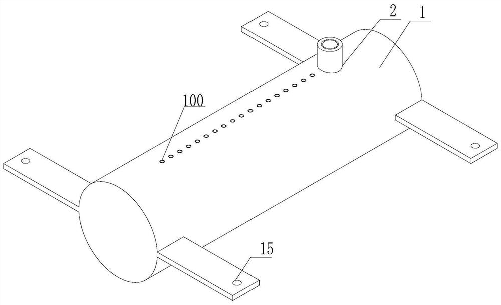 Ternary lithium powder distributor and cooling device thereof